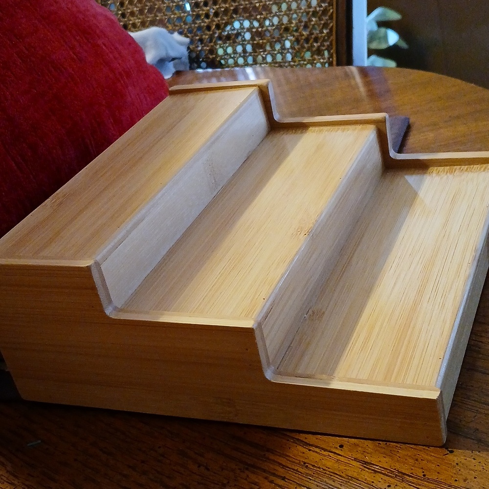 Two Wooden 3- Tiered Organizers - Picture 3 of 3
